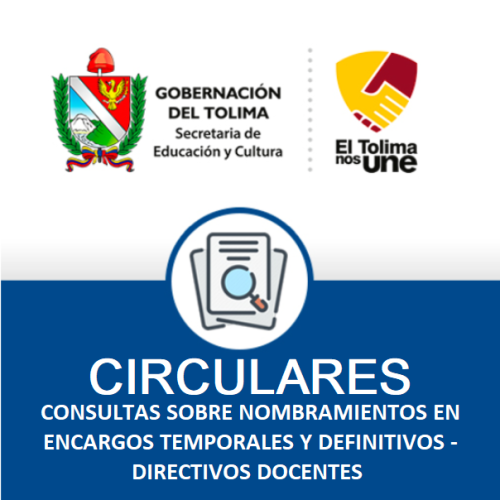 CIRCULARES CONSULTAS DIR. DOCENTES