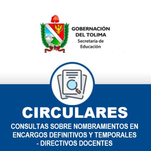 CIRCULARES Encargos Dir. Docentes