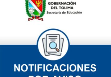 NOTIFICACIONES POR AVISO