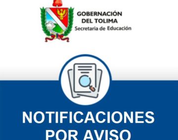 NOTIFICACIONES POR AVISO