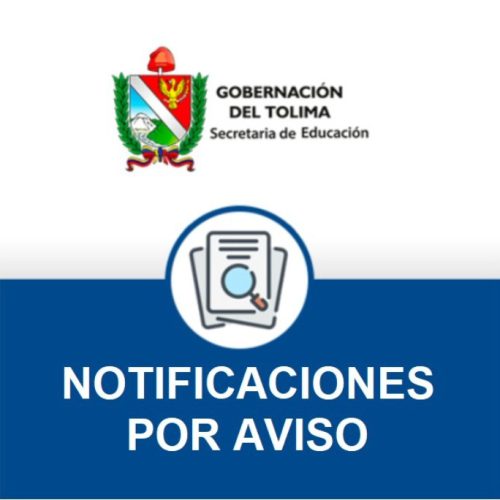 NOTIFICACIONES POR AVISO NOTIFICACIONES POR AVISO